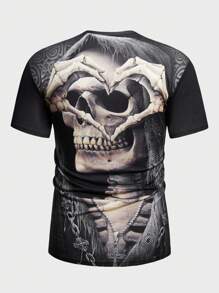 Manfinity LEGND Nam Sọ Dập nổi Ngắn tay Áo thun - Nhiều màu - Xem 2