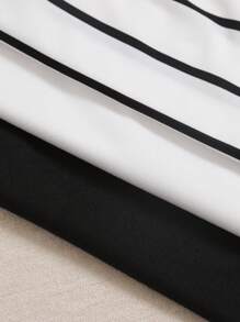 SHEIN Unity 3 件套方领背心图案 T 恤女式上衣 - 彩色 - 查看 8