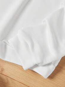 RueChic Men's Floral And Slogan Print Sweatshirt - White - View 5