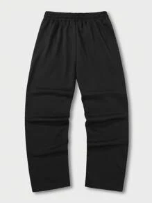 Manfinity EMRG Nam In thư Kết cườm Eo dây rút Quần thể thao - màu đen - Xem 6