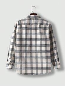 Men's Plaid Shirt - Apricot - View 2