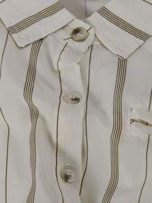 Breathable Loose Fit Striped Baby Boy Shirt, & Lightweight Fabric