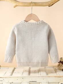 Boys' Color Block Round Neck Comfortable And Stylish Sweater - Multicolor - View 2