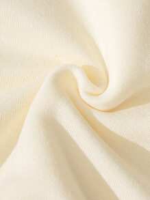 SHEIN EZwear 大码蝴蝶印花卫衣 - 米色 - 查看 3