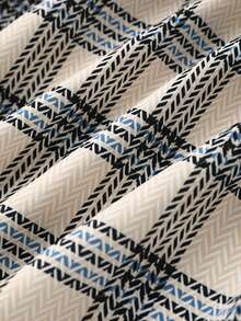 Men's Plaid Shirt - Apricot - View 3