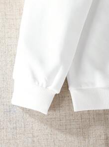 SHEIN Tween Girl Cartoon Graphic Hoodie & Sweatpants - Multicolor - View 4