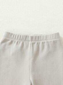 Đứa bé trai Vừa Khít Flannel Ấm áp con hổ In Bộ đồ ngủ Đối với - Xám - Xem 6