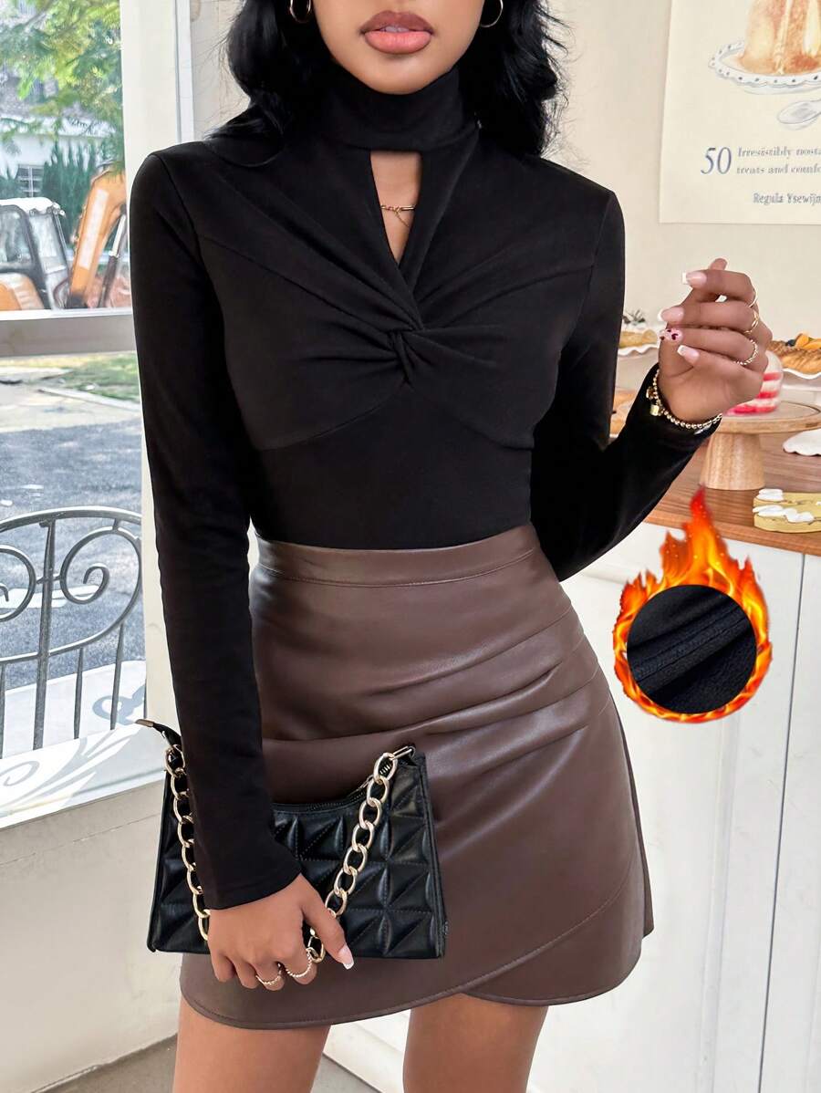 SHEIN Privé T恤 - 黑色 - 查看 1