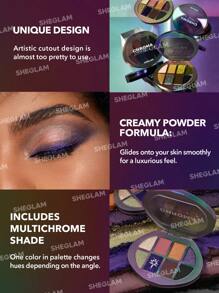 SHEGLAM Chroma Zone Eyeshadow Palette-Velocity Brand Beauty Makeup Face Paint Cosmetic For Women Girls Perfect For Winter Spring Ideal For Y2K Fancy Fashion Suitable For Birthday Gift Party Ready Best Color - Velocity - View 6