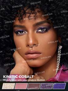 SHEGLAM Chroma Zone Eyeshadow Palette-Velocity Brand Beauty Makeup Face Paint Cosmetic For Women Girls Perfect For Winter Spring Ideal For Y2K Fancy Fashion Suitable For Birthday Gift Party Ready Best Color - Velocity - View 4