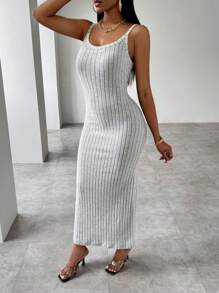 INAWLY Vestido - Gris Claro - Ver 4