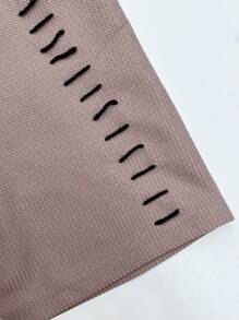 Claim Dot Loose Fit Men's Drop Shoulder T-Shirt - Violet Purple - View 4