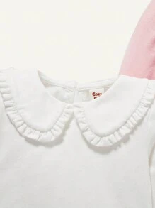 Cozy Pixies 女嬰 2 件彼得潘領上衣 - 白色 - 查看 3