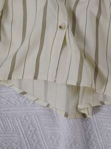 Breathable Loose Fit Striped Baby Boy Shirt, & Lightweight Fabric