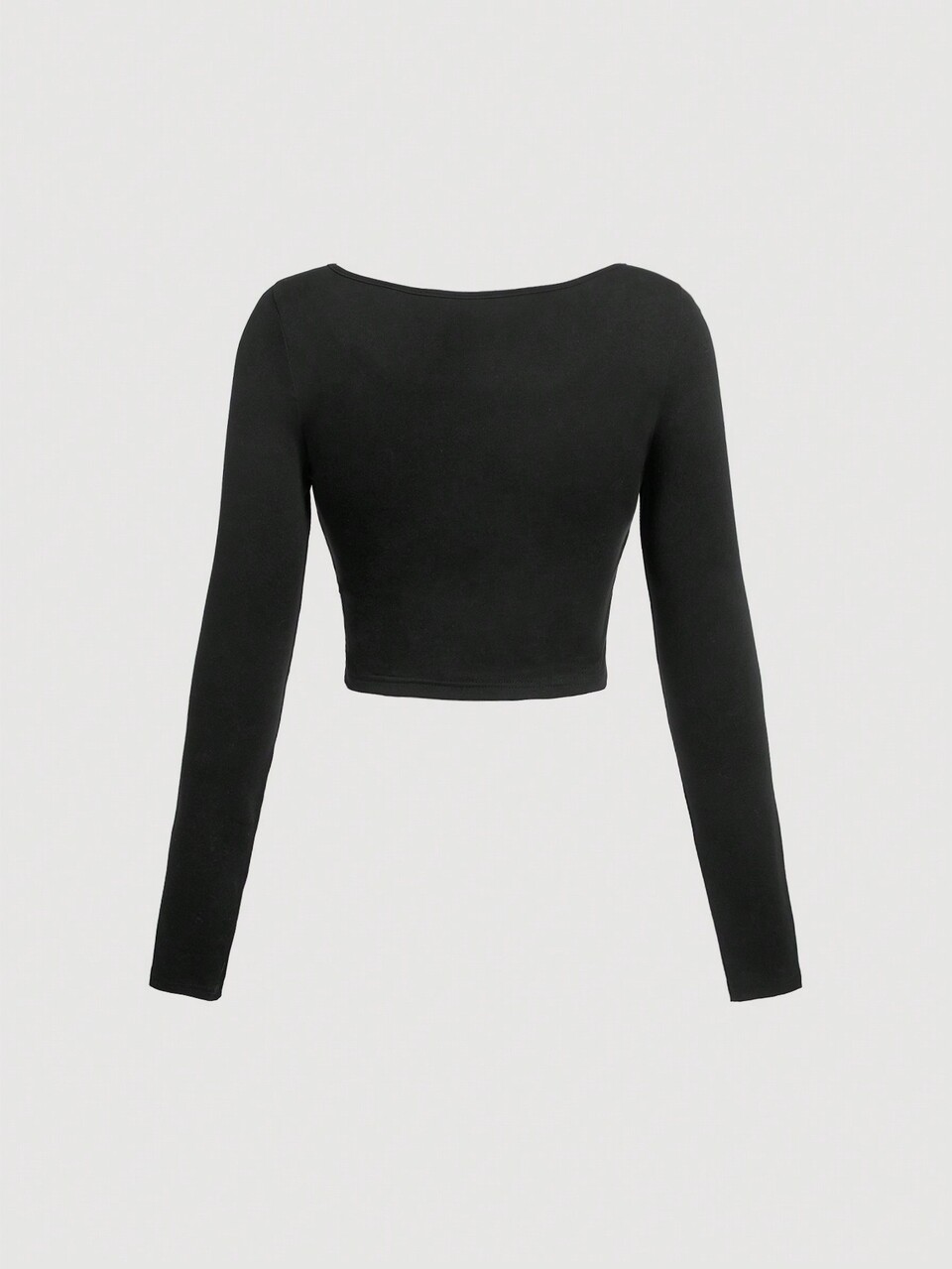 Cut Out Front Crop Tee