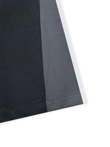 Manfinity Homme Men's Pocket Design Pants Straight Leg Cargo Color Block Going Out Boyfriend Gift - Black - View 3