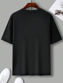 Manfinity EMRG Nam Ngôi sao In Áo thun - màu đen - Xem 6