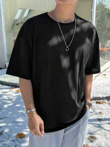 Manfinity EMRG Nam Loại bướm Và In Khẩu hiệu Áo thun - màu đen - Xem 4