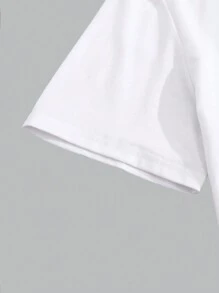 Men's Casual Minimalist Letter Print Short Sleeve T-Shirt