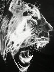 Manfinity LEGND 男士豹紋圖案t恤 - 彩色 - 查看 3