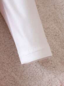 寶寶女孩2 In 1卡通刺繡連體裝,配褶皺飾邊 - 粉色 - 查看 6