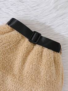 女嬰dobby網狀疊層泡泡袖t卹& 自帶系帶泰迪熊裙 & 包包