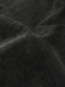 ROMWE MEN Street Life Men Animal & Letter Print T-Shirt - Black - View 4