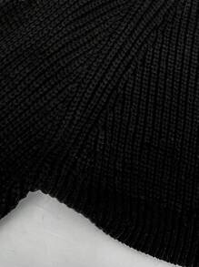 Sweetra 2pcs Solid Ribbed Knit Shrug Cardigan,Long Sleeve Tops Fall Winter Cloth For Women