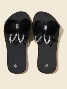 女童時尚透氣露趾涼鞋,輕盈舒適防滑涼鞋室內戶外,春季和夏季 - 黑色 - 查看 2