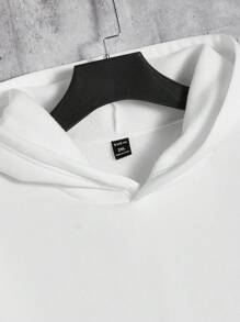 GENTILAND Men's Plus Size Hooded Sweatshirt And Sweatpants Set With Slogan Print - Multicolor - View 4