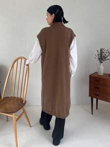 FRIFUL Của phụ nữ Một nửa Cổ áo cao Batwing Áo len - Cà phê nâu - Xem 2