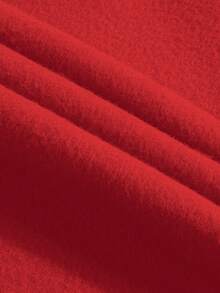 SHEIN EZwear 大尺碼南瓜&字母印花衛衣 - 紅色 - 查看 3