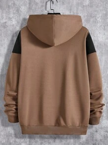 GENTILAND Nam Hoodie Với In thư Và Khối màu Thiết kế - Nhiều màu - Xem 2