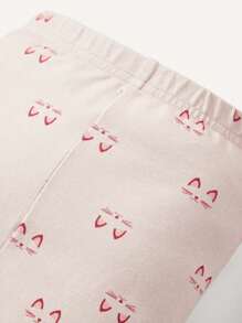 Cozy Pixies Đứa bé gái Đồ họa Hoạt hình Áo Peplum & Xà cạp - Hồng - Xem 4