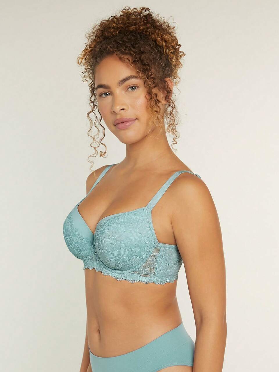 Lingerie Underwire Full Coverage Push-Up Lace Bra