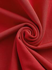 SHEIN ICON Slim Fit Printed Short Sleeve T-shirt - Red - View 3