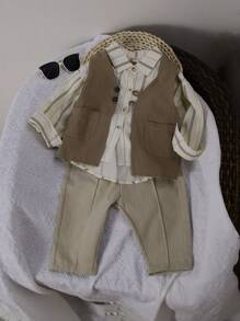 Breathable Loose Fit Striped Baby Boy Shirt, & Lightweight Fabric