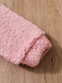 SHEIN 小女童拉鍊連帽長毛絨洋裝附包 - 粉色 - 查看 5