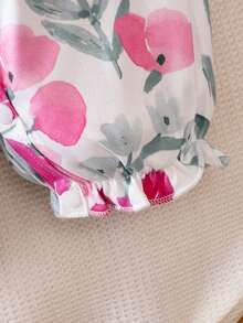 SHEIN Trẻ sơ sinh Hoa In Sơ sinh - Nhiều màu - Xem 5