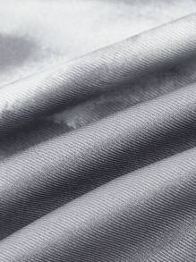 SHEIN ICON In Bộ xương Crisscross Backless Váy Dây - Xám - Xem 3