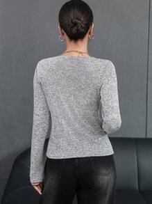 Aveloria Women's Slim Fit T-shirt With Large Round Neck