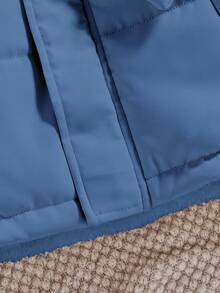 SHEIN 男童棉袄配围巾 - 藍色 - 查看 7