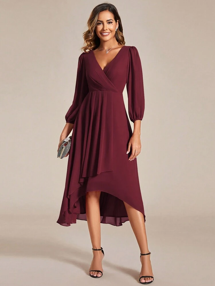 shein bridesmaid dresses burgundy Nai Shein Dress Burgundy  Girlie At Heart