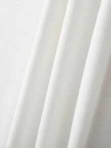 INAWLY 女士大尺碼人物和口號印花t恤 - 白色 - 查看 7