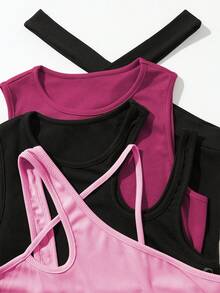 SHEIN Essnce Mono De Tirantes (conjunto De Cuatro Colores) - Multicolor - Ver 5