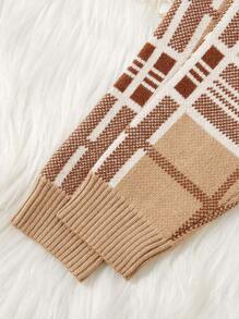 Suéter Con Estampado De Letras Y Oso De Dibujos Animados Para Bebé Niño - Amarillo - Ver 5