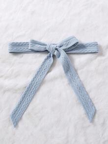 Thiếu niên Cô gái Đan Dệt hoa Chấm bi Lưới Đầm - Màu xanh lam - Xem 7