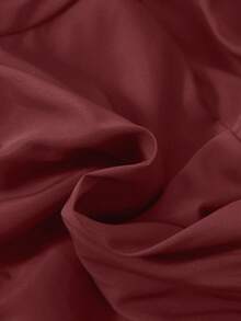 SHEIN Infant And Child Unisex Casual Fleece Hooded Jacket And Trousers Two-piece Set - Burgundy - View 4