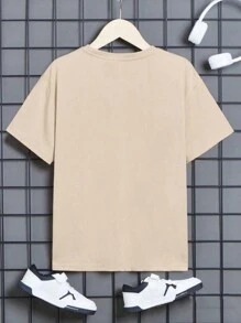 1件男孩聖誕印花t恤,青少年款