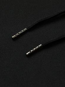 Manfinity Sport Corelite Áo nỉ thể thao nam có mũ trùm đầu, in họa tiết độc đáo, dây rút. - màu đen - Xem 4